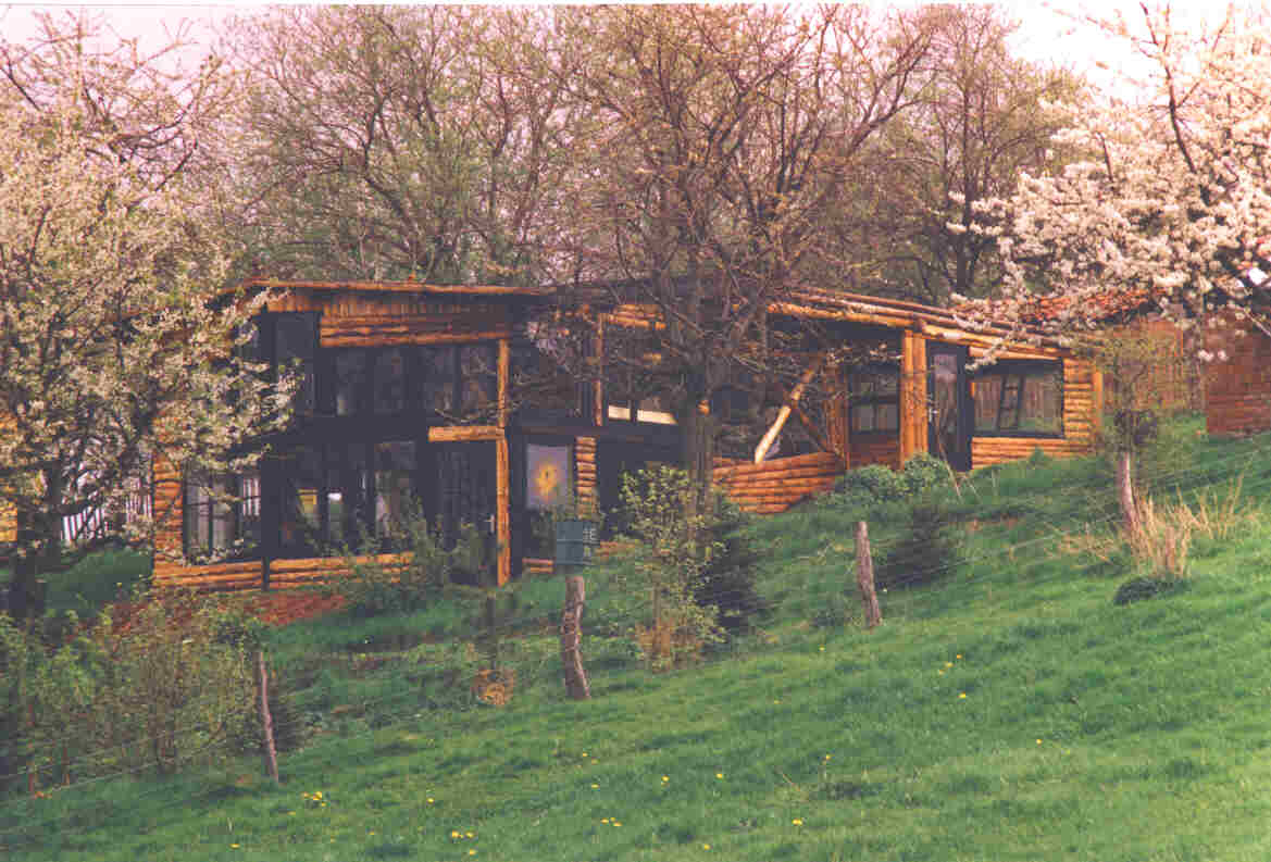 die Instrumentenbau-Holzwerkstatt im Frhling, Sd-Ost Seite